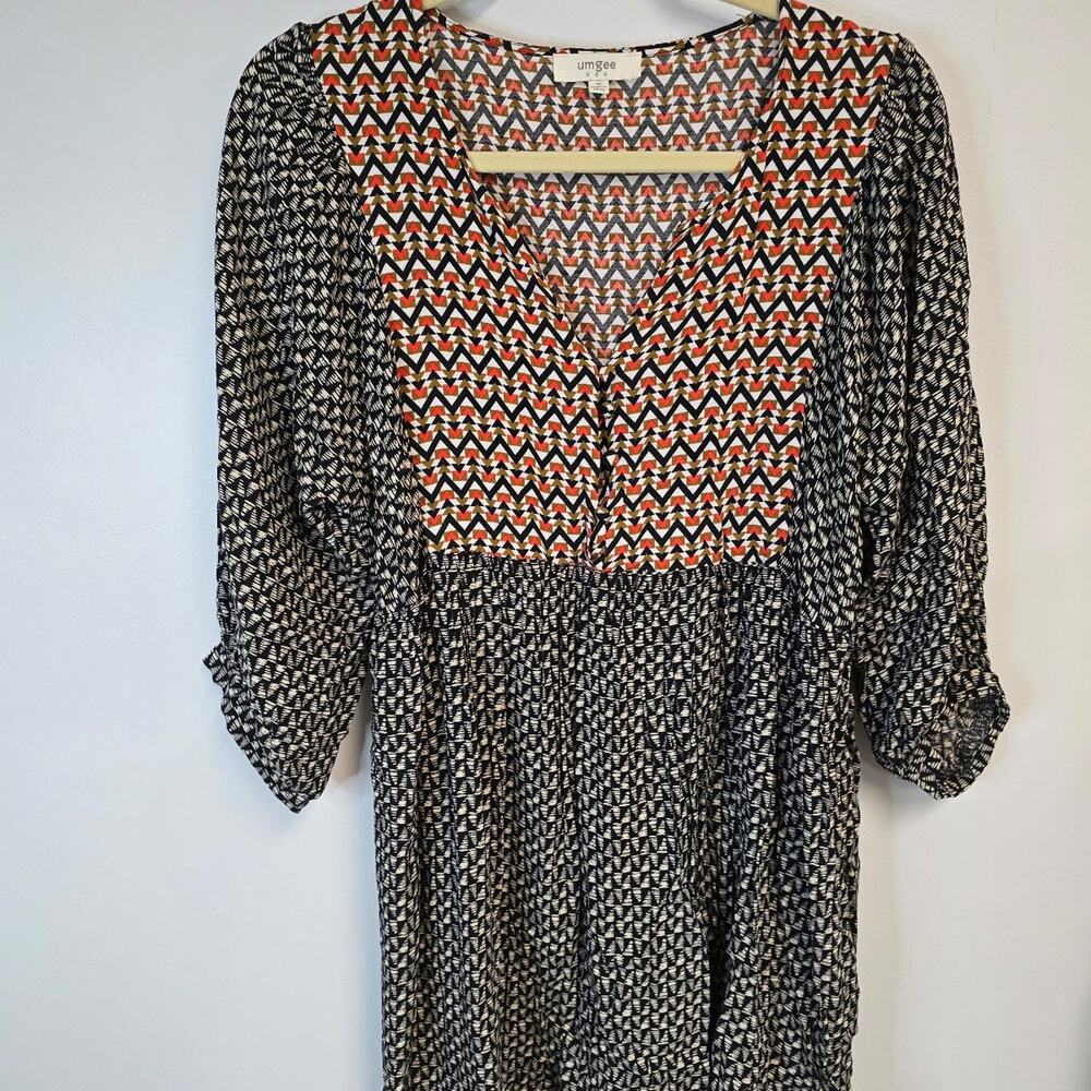 Umgee boho shirt geometric size Med